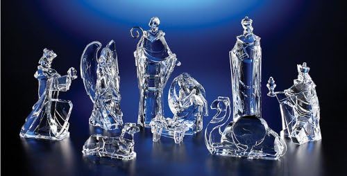 Icy Craft Nativity Figures, Clear