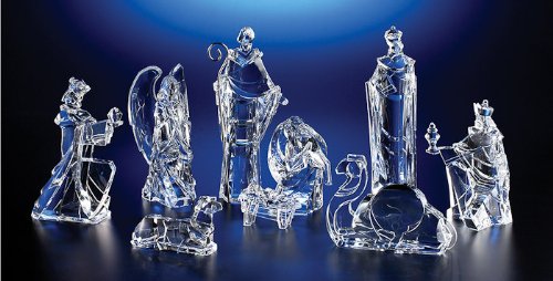 Icy Craft Nativity Figures, Clear