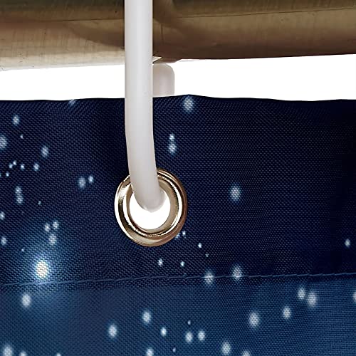 Rideau de douche 120x180cm polyester avec crochet inclus - 3
