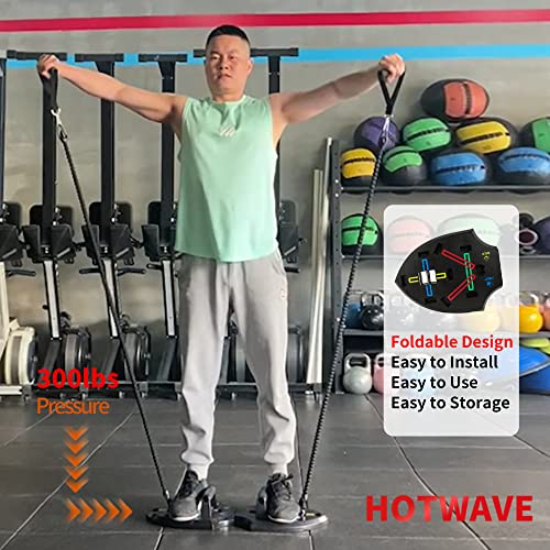HOTWAVE Portable Home Gym Workout Equipment, Push Up Board Strength Training with 16 Gym Accessories, Foldable Pushup bar, Pilates Bar, core sliders and More for Full Body Workouts System. - Home Fitness Guru HOTWAVE Portable Home Gym Workout Equipment, Push Up Board Strength Training with 16 Gym Accessories, Foldable Pushup bar, Pilates Bar, core sliders and More for Full Body Workouts System. - Image 5