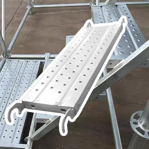 Piattaforma di lavoro in acciaio per scale, pedane per ponteggi (dimensioni: 90 x 24 x 4,5 cm)
