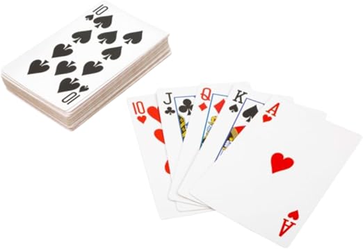 PARENCE.- Gra na 54 klasyczne karty - Poker, gra planszowa, remik, loteria fantowa - czerwony lub niebieski tył kart