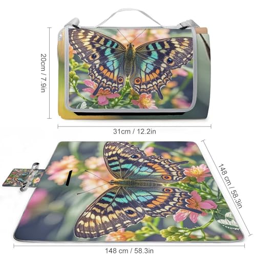 Tapis de parc pliable et imperméable : couverture pique-nique de voyage - 4
