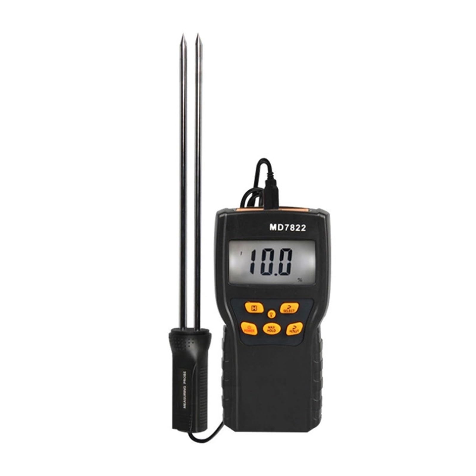 MD7822 Misuratore di umidità digitale for cereali Display LCD Tester Contiene grano Mais Riso Test Igrometro Rilevatore Legname di legno