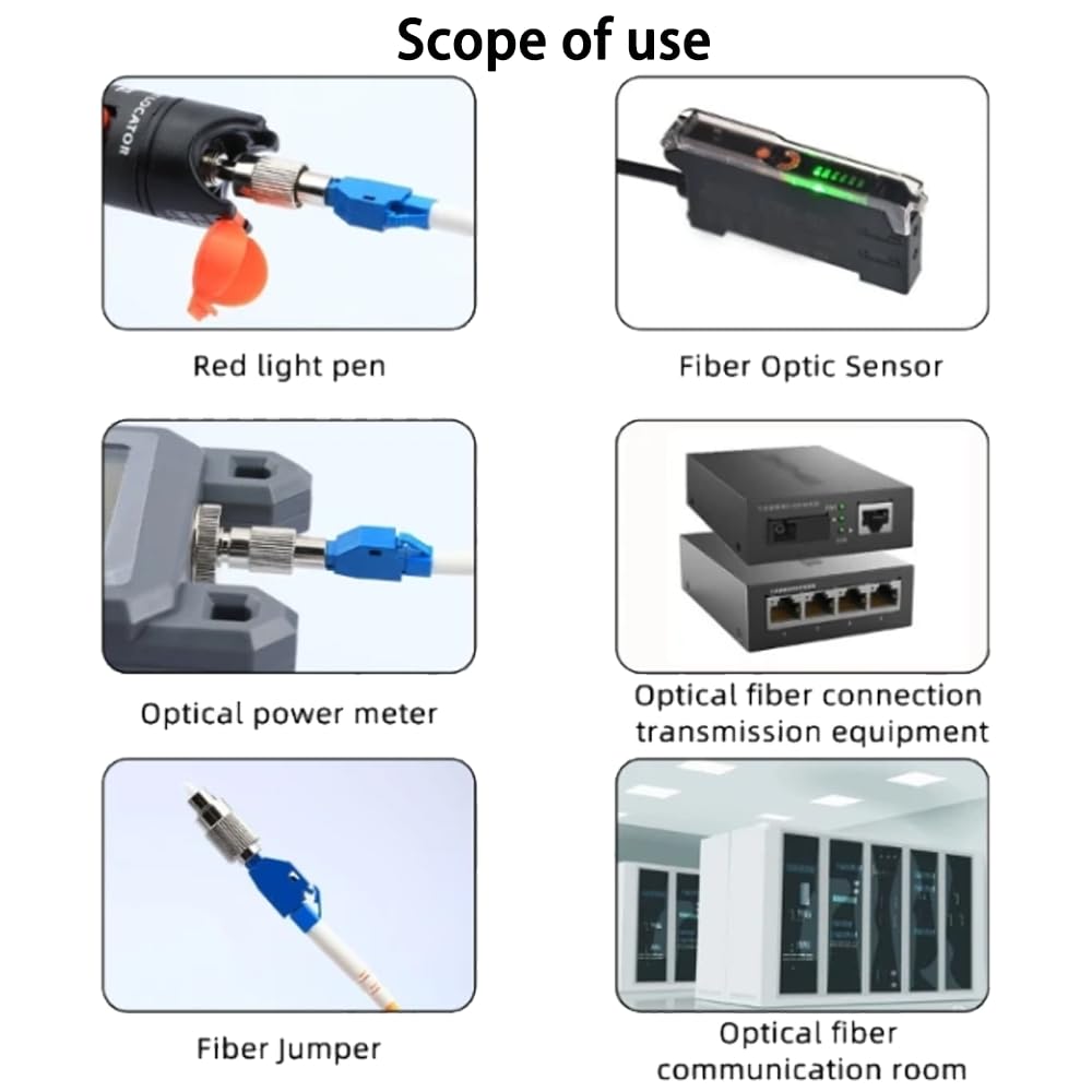 Adaptateur Hybride Fibre Optique FC Mâle Vers LC Femelle + SC Mâle Vers LC Femelle