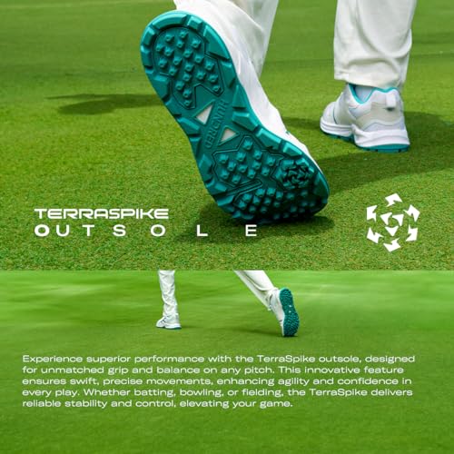 Image of Hundred HyperTurf Cricket Shoes | TerraSpike Rubber Studs Men | Embedded Support Plate for Stability | Lightweight & Durable | Ideal for Turf, Ground & Hard Surfaces