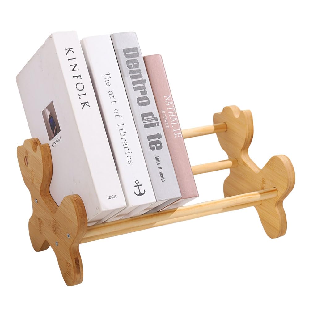 Bamboo Children Bookcase, Desktop Bookshelf Storage Display Rack, Cute ...