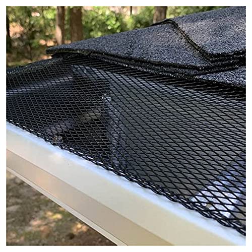 Certbuy 2 Pack Plastic Gutter Guard Mesh Roll 6” X 20Ft, Gutter Guard Mesh With 20 Clip Hooks, Leaf Protector Gutter Mesh Cover Drain #TOP5