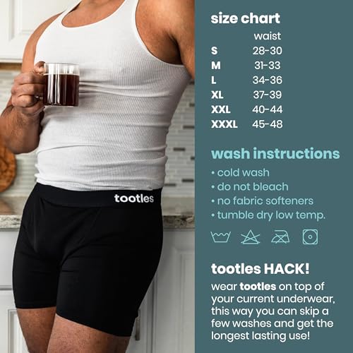 tootles Men's Flatulence-Filtering Boxer Briefs 3.0 – Odor-Blocking, Gas-Absorbing Underwear with Replaceable Carbon Filter2