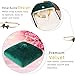 iSuperb Green Velvet Bracelet Bangle Box Necklace Jewelry Gift Box Necklace Pendant Bracelet Jewelry Packaging Boxes for Wedding Engagment Proposal