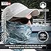 Aqua Design Fishing Hunting Masks Neck Gaiter: Men and Youth UPF 50+ Sun Mask Protection: Camo Face Cover Balaclava Bandana: Black Water size X-Large