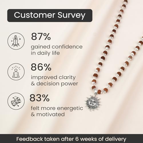Image of Astrotalk Divya Shankh Rudraksha Mala | Nepal Origin 5 Mukhi Rudraksha Mala with Shankh Pendant for Protection, Peace & Spiritual Growth | Mala Gift for Man & Woman