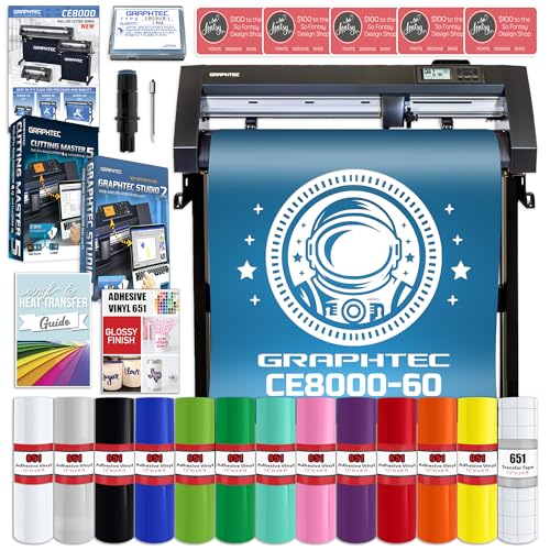 Graphtec CE8000-60 Plus - 24" Cutter Plotter with Bonus Software Package, Assorted Vinyl & Accessory Kit