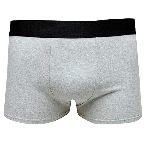 Cueca Infantil Boxer Kit 12 Peças Algodão Cor:Cinza;Tamanho:G