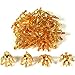 20 Bead Caps Gold Plated Necklace Chain Charm Bails