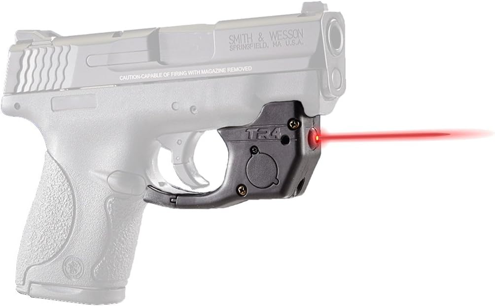 TR4 Designed to fit Smith & Wesson S&W Shield Super Bright Red Laser Sight with GripTouch Activation [Will NOT FIT Shield 45, EZ or M&P w/Rails]