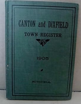 Hardcover Canton and Dixfield Town Register Book