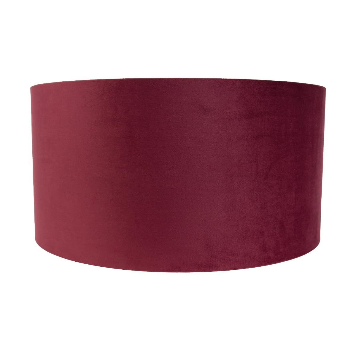Qazqa Modern Lampenschirm - Cilinder Velours - Rot, supports-e27, diameter 50 centimeter
