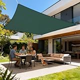 LOVE STORY Toldo Vela de Sombra Impermeable Rectangular 2x3m Protección Rayos UV, Balcon (Verde)