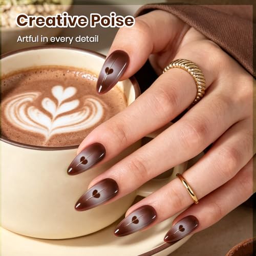 Image of Beetles Brown Gel Nail Polish - Oat Cocoa 15ML /0.51Fl Oz, Dark Brown Gel Polish, Color-Matched Bottle, Soak-Off UV LED, Long-Lasting Holiday & Fall Nails Art for DIY Beginners & Salon Pros