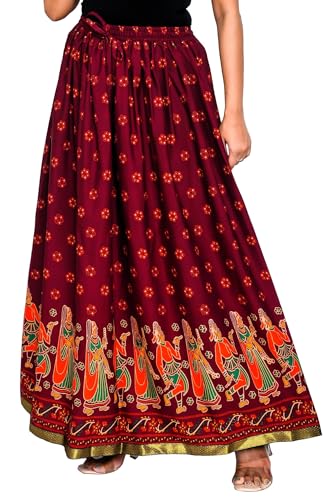 Image of Premium Polyester Long Skirt for Women, Free Size