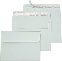 Vista 2 de Sobres de invitación A6 (200 PIEZAS 4.7x6.5 pulgadas) - diseño sin ventana de 120GSM sobres de papel blanco con impresión autoadhesivos rápidos