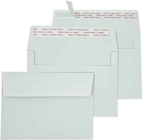 Miniatura 2 de Sobres de invitación A6 (200 unidades de 4.7 x 6.5 pulgadas)  Sobres de papel blanco de 120 GSM con cierre automático rápido para invitaciones,