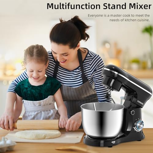 Electric-Stand-Mixer10-Speeds-Tilt-Head-Food-Mixer-3-IN-1-Kitchen-Mixer-for-Daily-Cooks-with-55-QT-BowlDough-Hook-Beater-Whisk-Onyx-Black