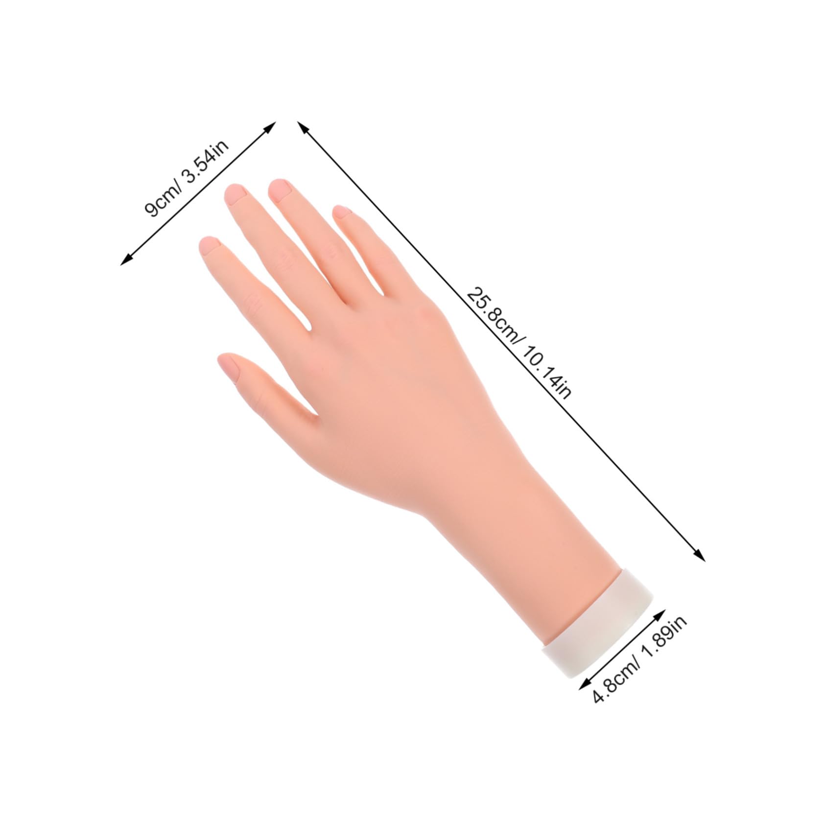 Mano Finta Femminile Realistica in Resina e Gomma per Esposizione Gioielli e Fotografia per Artigianato Disegno Art