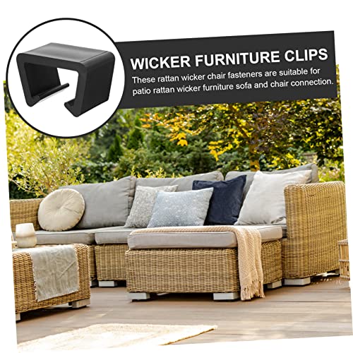 BESPORTBLE 48 Peças slot para cartão de sofá prendedor de móveis de vime clipes de sofá de vime clip