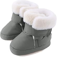 LACOFIA Baby Boys Girls Winter Boots First Non Slip Shoes for Babies Soft Sole Newborn Booties