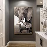 poster elefante y jirafa 【Utilizar】: Una perfecta decoración de pared moderna Pinturas que dan a su hogar, sala de estar, oficina, dormitorio, cocina, apartamento, hotel, casa, comedor, bar, etc. Agregue el elegante ambiente artístico.Alta calidad y buen precio es su mejor opción, un regalo perfecto para sus familiares y amigos.