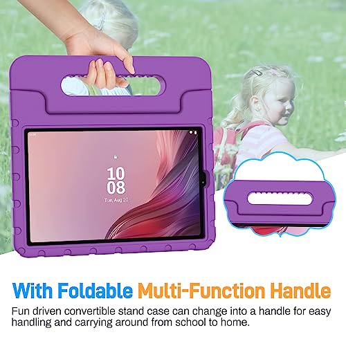 Thoreta Kids Case for Lenovo Tab M9 9" 2023(TB-310XU / TB-310FU), Lightweight Shockproof Durable Tablet Case with Convertible Handle Stand for Boys Girls, Purple by Thoreta - Image 6