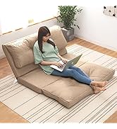 アイリスプラザ ソファーベッド マルチに使える3WAY 幅120cm 14段階リクライニング 座椅子 1人掛け 2人掛け ソファ 折りたたみ 折り畳み 幅約120×奥行約66-205×高さ約12...