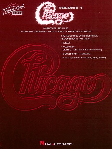 Amazon.com: Chicago - Transcribed Scores Vol 1 - Bass/Drums/Guitar ...