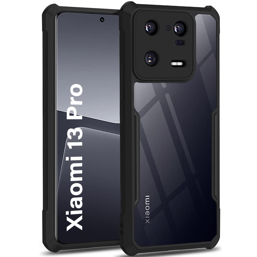 TheGiftKart Shockproof Crystal Clear Back Cover Case for Mi Xiaomi 13 PRO 5G | 360 Degree Protection | Protective Design | Transparent Back Cover Case for Mi Xiaomi 13 Pro 5G (PC & TPU | Black Bumper) (B0BXNSC5J8) Amazon Price History, Amazon Price Tracker