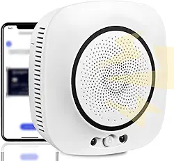 100-240V, Som de 75 dB, Detector De Fumaça Sem Fios Autônomo E APP, Sensor de Inteligente WiFi, Intelligent Air Housekeeper de Qualidade Do Ar, Gás de Sensor de Autônomo Fio Alarme, Não Inclui Pilhas