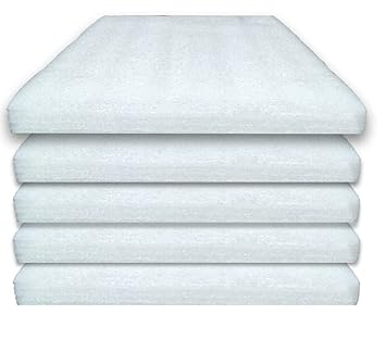 STYLELABS EP EPE Foam Sheet 15MM Thickness 18X18 Inch White Color For Packing & Cushioning Material (Set of 5)
