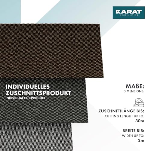 Tapis anti-salissures antidérapant KARAT grand format bicolore