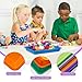 12 Colors Plastic Art Trays,12 Pack Colorful Activity Crafts Tray,Activity Serving Tray, Plastic Art Art Trays for DIY Projects,Beads,Painting,Jewelry