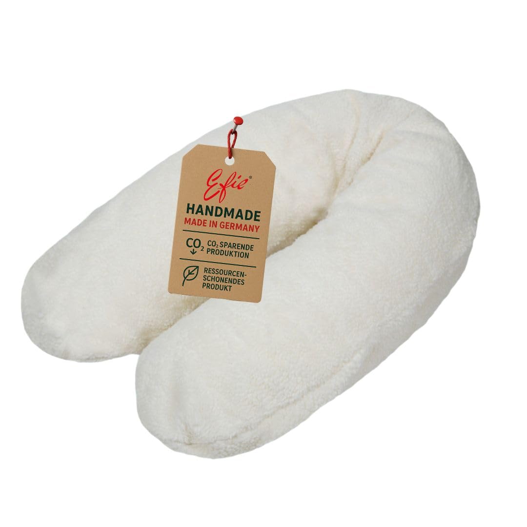 efie Relax – Cojín de lactancia, cultivo ecológico, 100% fabricado en Alemania, relleno de posicionamiento de relleno con EPS microperlas