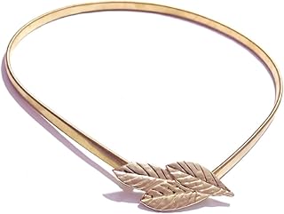 حزام سلسلة نسائي - معدن مطلي بلون الذهب - شكل 3