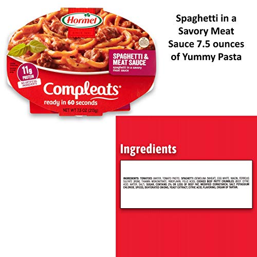 Hormel Compleats Ready to Eat Meals Variety Pack of 5 | Microwavable Ready Meals | Pre Packaged Meals Ready in 60 Seconds | Magnetic Shopping Pad by Snack Fun