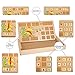 ZKMESI Montessori Math Manipulatives Counting Sticks/Number Blocks/Math Board with Clock, Kindergarten Educational Toy Learning Materials Preschool Teaching Tools Gift for Toddlers Kids(A)