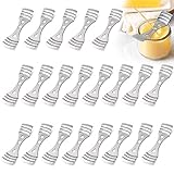EricX Light Metal Candle Wick Centering Device 21 Pieces，Candle Wick Holder for Candle Making