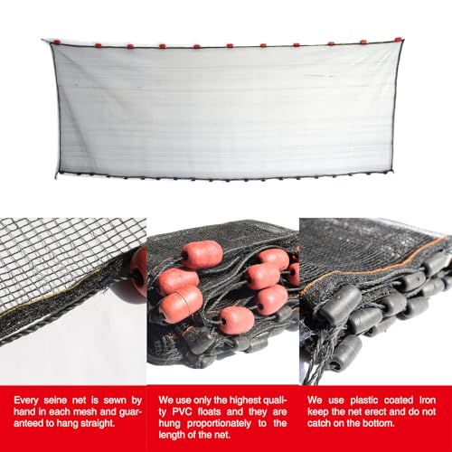 BasicGear Professional Seine Net, 4ft x 30ft — view 4