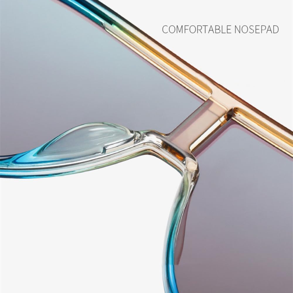 MUTYNE Fashion Polarized Sunglasses Mirror Coating Shades UV400 Suitable for women men