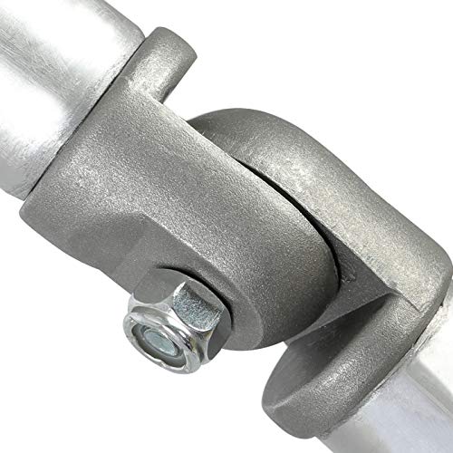 Ecotric Universal Exterior Rv Motorhome Straight Ladder Aluminium Silver (7 Step Ladder) #TOP7