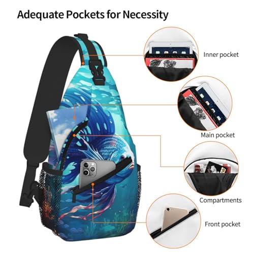 Bolsa de pecho Blue Ocean: el bolso diagonal que alivia tus hombros 5