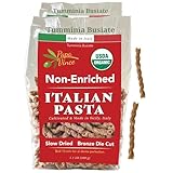 Papa Vince Organic Italian Pasta - Imported Whole Wheat Heirloom Grain from Italy: Non-Enriched, Bronze Die-Cut, High Fiber, Slow Carb, Slow-Dried, Artisan Busiate Pasta, Made in Italy